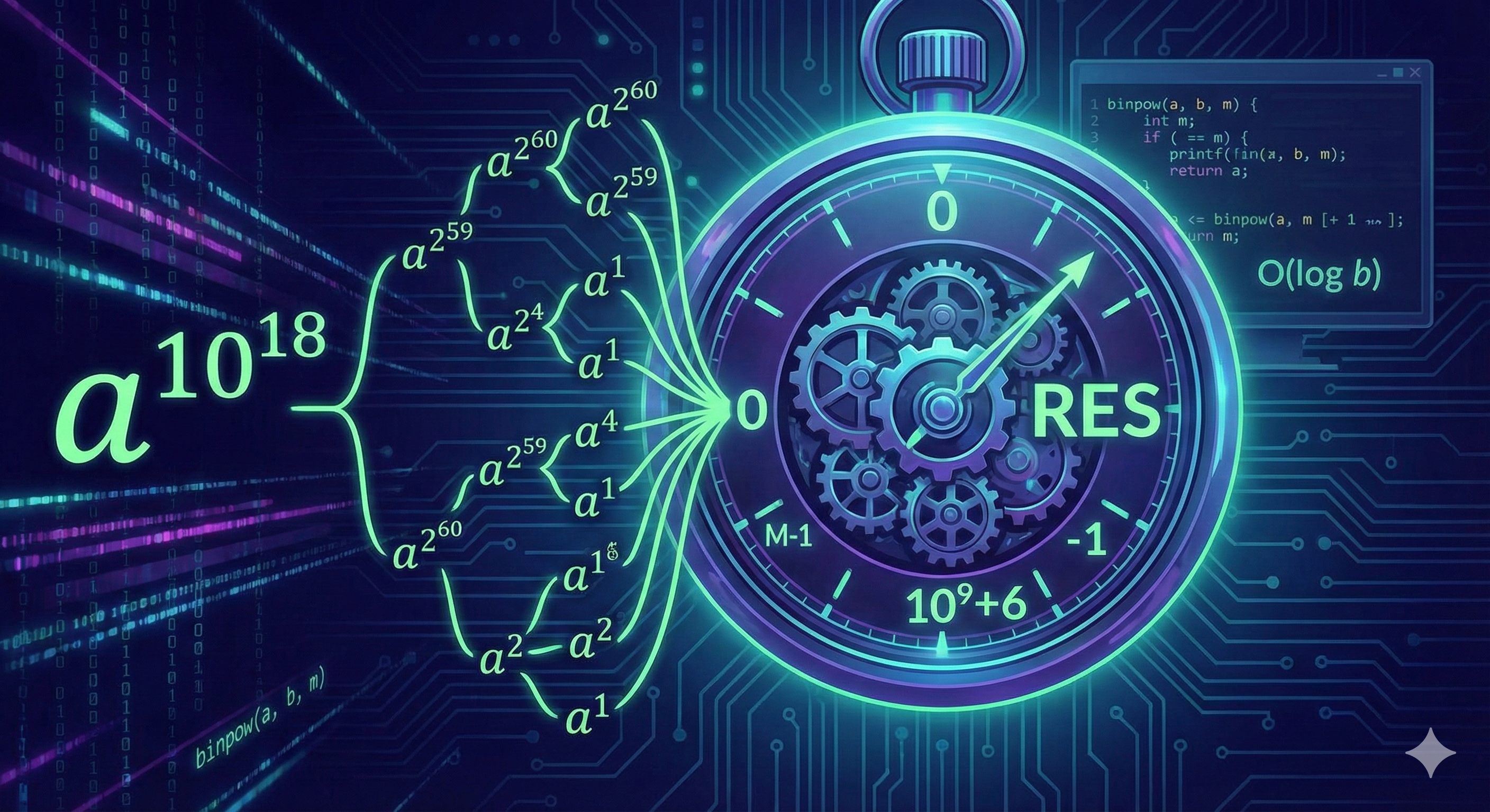 Binary Exponentiation & Modular Arithmetic for Competitive Programming